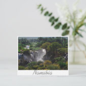 Namibia Kunene River Epupa Falls Landschaft Natur Postkarte (Stehend Vorderseite)