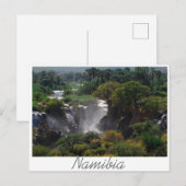 Namibia Kunene River Epupa Falls Landschaft Natur Postkarte (Vorne/Hinten)