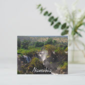 Namibia Kunene River Epupa Falls Landschaft Natur Postkarte (Stehend Vorderseite)