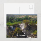 Namibia Kunene River Epupa Falls Landschaft Natur Postkarte (Vorne/Hinten)