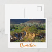 Namibia Kunene River Epupa Falls Landschaft Natur Postkarte (Vorne/Hinten)