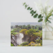 Namibia Kunene River Epupa Falls Landschaft Natur Postkarte (Stehend Vorderseite)