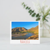 Namibia Kunene River Landschaft Natur Postkarte (Stehend Vorderseite)