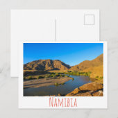 Namibia Kunene River Landschaft Natur Postkarte (Vorne/Hinten)