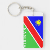 Namibia-Landesflaggetextname Schlüsselanhänger (Vorderseite)