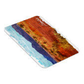 Namibia-Landschaft-Panorama-Aquarellmalerei Magnet (Rechte Seite)