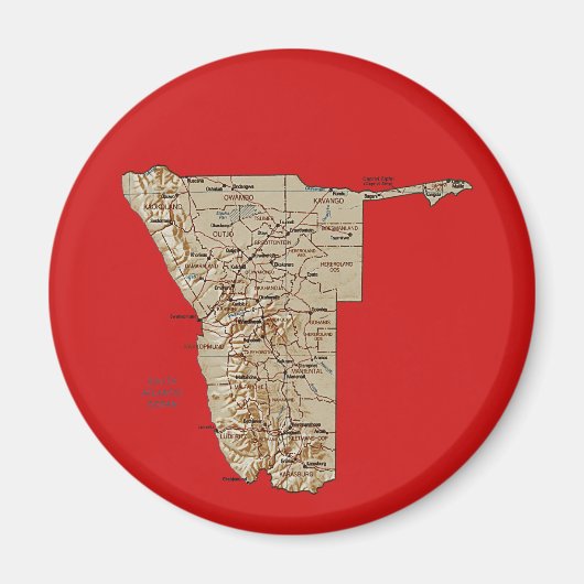 Namibia Map Magnet (Vorne)