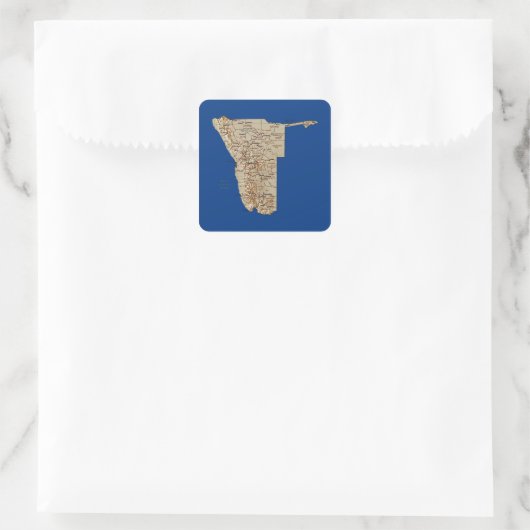 Namibia Map Sticker (Tasche)