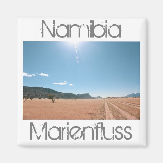 Namibia MarienŌ Savannah Landschaft Magnet (Vorne)