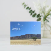 Namibia MarienŌ Savannah Landschaft Postkarte (Stehend Vorderseite)