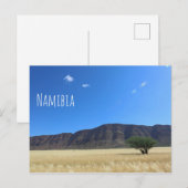 Namibia MarienŌ Savannah Landschaft Postkarte (Vorne/Hinten)