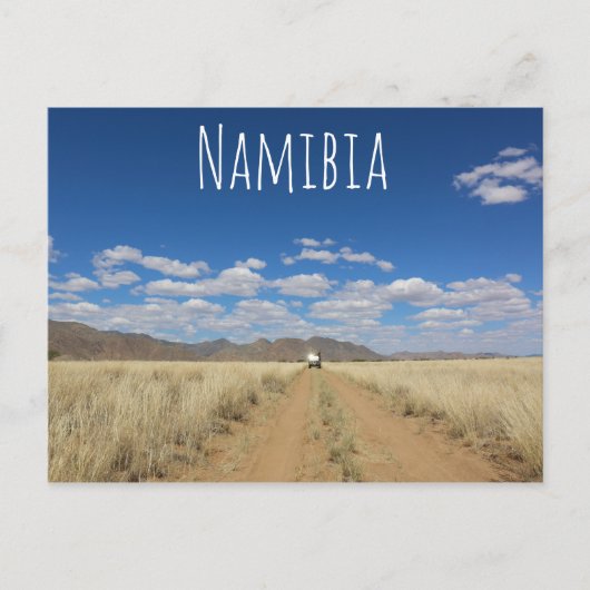 Namibia MarienŌ Savannah Landschaft Postkarte (Vorderseite)