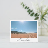 Namibia MarienŌ Savannah Landschaft Postkarte (Stehend Vorderseite)