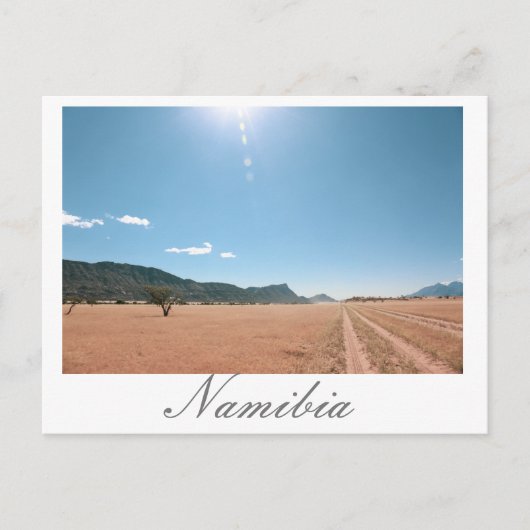 Namibia MarienŌ Savannah Landschaft Postkarte (Vorderseite)