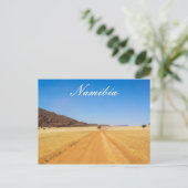 Namibia MarienŌ Savannah Landschaft Postkarte (Stehend Vorderseite)