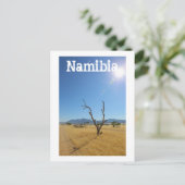 Namibia MarienŌ Savannah Landschaft Postkarte (Stehend Vorderseite)