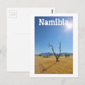 Namibia MarienŌ Savannah Landschaft Postkarte (Vorne/Hinten)