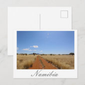 Namibia MarienŌ Savannah Landschaft Postkarte (Vorne/Hinten)