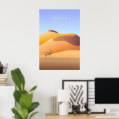 Namibia Minimal Reiseplakat Poster (Heimbüro)