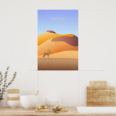Namibia Minimal Reiseplakat Poster (Küche)