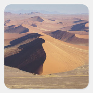 Namibia, Namib-Naukluft Park. Luftbild Quadratischer Aufkleber
