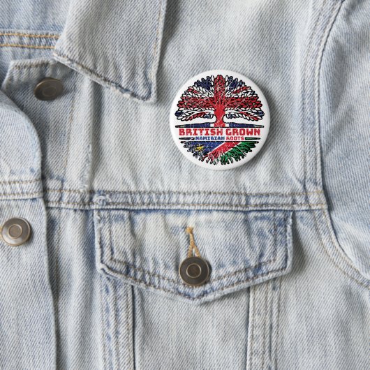 Namibia Namibia Britisch-UK Tree Roots Flag Button (Beispiel)