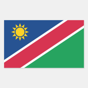 Namibia/Namibia Rechteckiger Aufkleber
