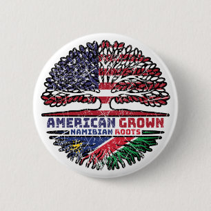 Namibia, Namibia, USA, Tree Roots Flag Button