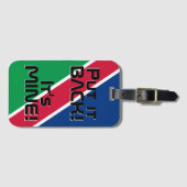 Namibia National Flag Funny Patriotic Gepäckanhänger (Vorderseite (Horizontal))