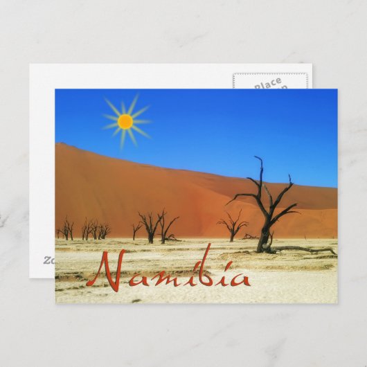Namibia Postkarte (Vorne/Hinten)