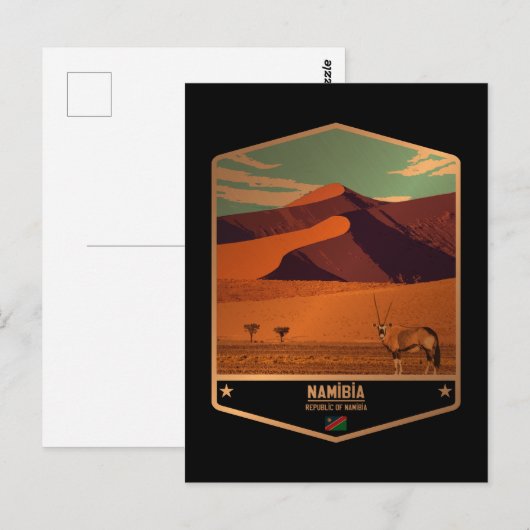 Namibia Postkarte (Vorne/Hinten)