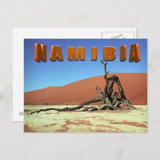 Namibia Postkarte (Vorne/Hinten)