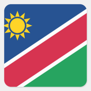 Namibia Quadratischer Aufkleber