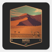 Namibia Quadratischer Aufkleber (Vorderseite)