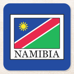 Namibia Rechteckiger Pappuntersetzer