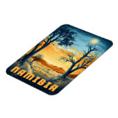 Namibia - Retro African Safari Magnet (Linke Seite)