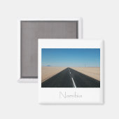 Namibia Road Highway Deep Landschaftsmagnet Magnet (Vorderseite/Rückseite)