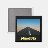Namibia Road Highway Deep Landschaftsmagnet Magnet (Vorderseite/Rückseite)