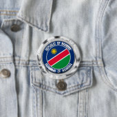 Namibia-RundEmblem Button (Beispiel)