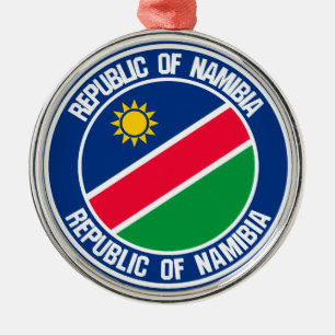 Namibia-RundEmblem Ornament Aus Metall