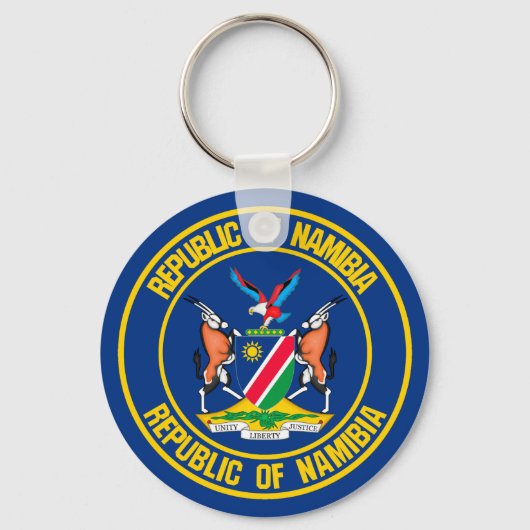Namibia-RundEmblem Schlüsselanhänger (Vorderseite)