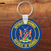 Namibia-RundEmblem Schlüsselanhänger (Vorderseite)