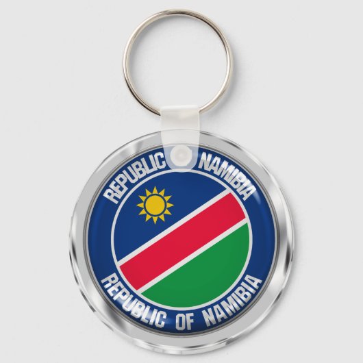 Namibia-RundEmblem Schlüsselanhänger (Vorderseite)
