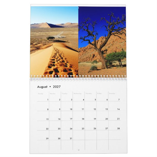 Namibia Sand Dune Landschaft Kolmanskop Sossusvlei Kalender (Aug 2027)