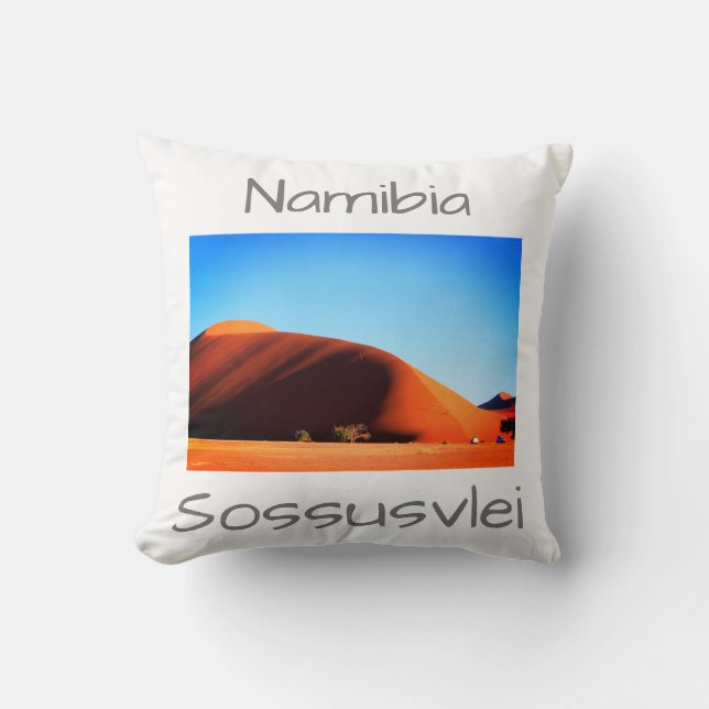 Namibia Sand Dunes Landschaft Sossusvlei Kissen (Vorderseite)
