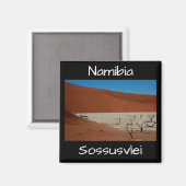Namibia Sand Dunes Landschaft Sossusvlei Magnet (Vorderseite/Rückseite)