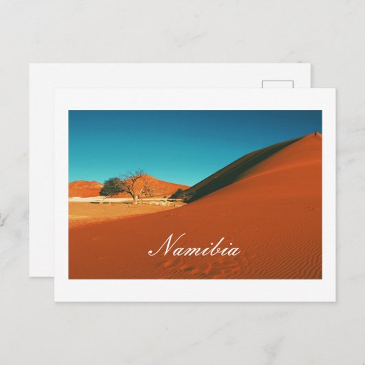 Namibia Sand Dunes Landschaft Sossusvlei Postkarte (Vorne/Hinten)
