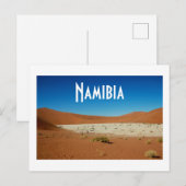 Namibia Sand Dunes Landschaft Sossusvlei Postkarte (Vorne/Hinten)