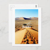 Namibia Sand Dunes Landschaft Sossusvlei Postkarte (Vorne/Hinten)