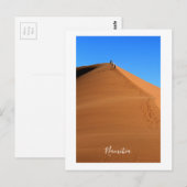 Namibia Sand Dunes Landschaft Sossusvlei Postkarte (Vorne/Hinten)